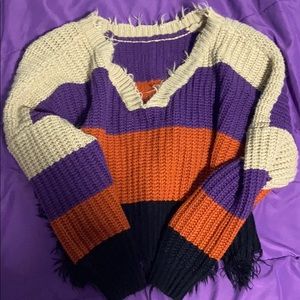 Shein Distressed Sweater